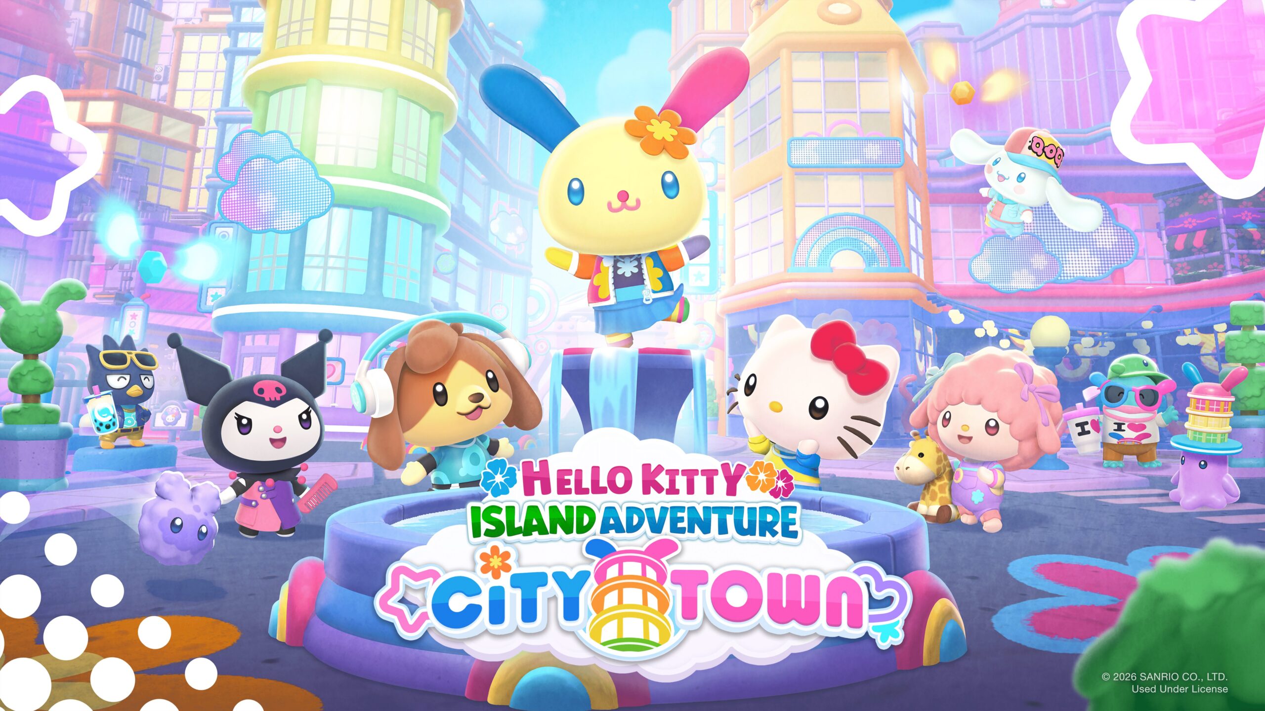 Paskelbta Hello Kitty Island Adventure DLC „City Town“.